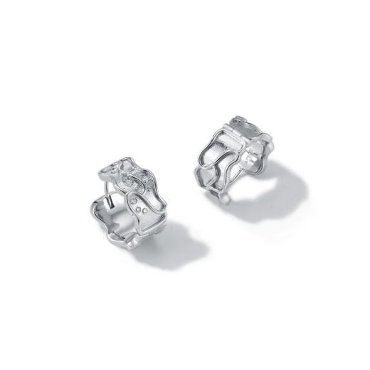 APRESI｜GLINTING Large Meandering Gemstones Mirrored Earrings [波纹大耳环] 商品图3