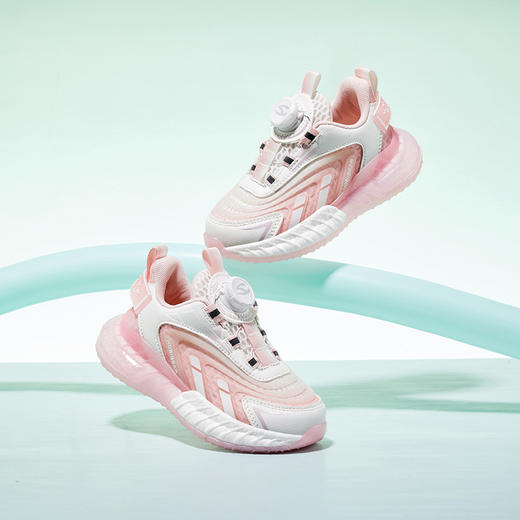 【防撞鞋头，稳固保护】2023夏新女童旋转纽扣单网运动鞋，男童镂空透气凉鞋，便携旋转纽扣穿脱方便，镂空织物鞋面柔软耐穿-SH 商品图6