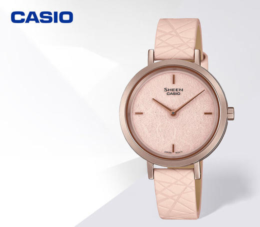 【时计廊】卡西欧（CASIO）SHEEN 和纸主题系列 时尚简约女表防水手表 SHE-C150CGL-4AUPFP-50米防水 商品图1