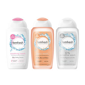femfresh芳芯女性护理清洁液系列250ml 清爽不黏腻女性护理私密更添养护 111995/111996/117722
