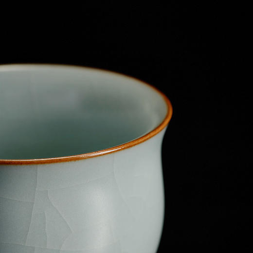 【丰子汝窑】【天青贵妃杯】茶杯手工开片主人杯陶瓷汝瓷单杯子个人品茗杯功夫茶具 商品图6