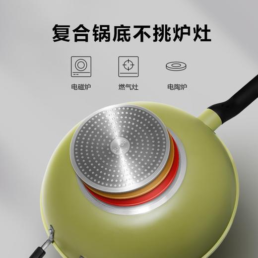 苏泊尔 绚彩火红点炒锅健康不粘炒菜锅32cm EC32SP08 商品图4
