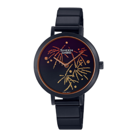 【时计廊】卡西欧手表 SHEEN “花火系列” 人造蓝宝石玻璃镜面防水优雅女表SHE-C130