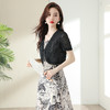 时尚简约修身显瘦，设计感优雅印花减龄两件套HR-DUOCAI2303 商品缩略图2