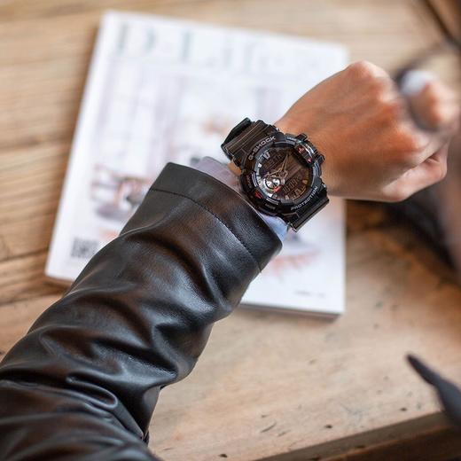 【时计廊】卡西欧(CASIO）G-SHOCK系列 运动 200米防水 双显大表盘电子男士手表GBA-400-1A GBA-400-1A 商品图3