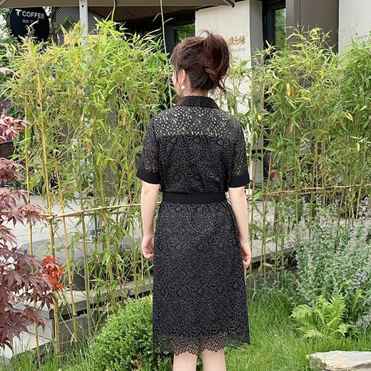 SAINT L’UCK/圣媛女装  简约时尚衬衫领蕾丝连衣裙SA320L52 商品图2