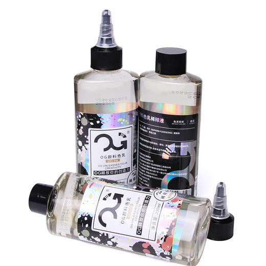 新款OG黑色调和水 8oz黑色料稀释水稀释液200ml 惊蛰纹身器材 商品图3