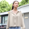【时尚便捷轻松防晒】防晒衣女夏季轻薄透气防紫外线短款连帽披肩户外百搭防晒服 商品缩略图6