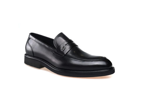 豪麟名鞋都彭男鞋牛皮革皮鞋E32245027黑色 商品图0