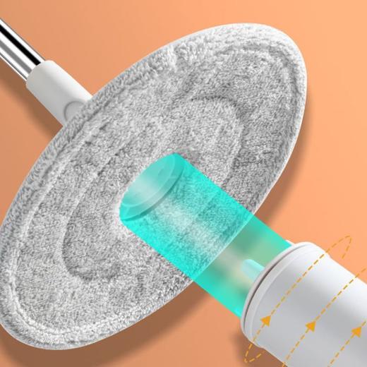 免手洗旋转平板拖把桶免手洗懒人家用净污分离拖地拖桶墩布一拖净 商品图2