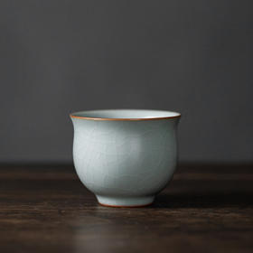 【丰子汝窑】【天青贵妃杯】茶杯手工开片主人杯陶瓷汝瓷单杯子个人品茗杯功夫茶具