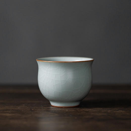 【丰子汝窑】【天青贵妃杯】茶杯手工开片主人杯陶瓷汝瓷单杯子个人品茗杯功夫茶具 商品图0