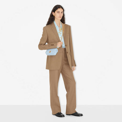 BURBERRY 巴宝莉 女士TB专属标识迷你 Lola 萝纳包 浅蓝色 8066144 A1397 商品图3