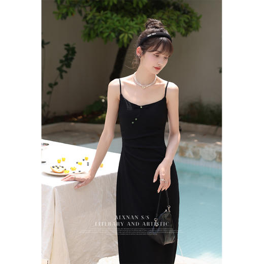 鹿向南《墨烟竹》新中式改良旗袍女开衫外套 LXN30310-1 商品图3