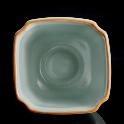 丰子汝窑【高四方杯】开片可养天青汝瓷主人茶杯个人品茗茶盏  115ml 商品图8