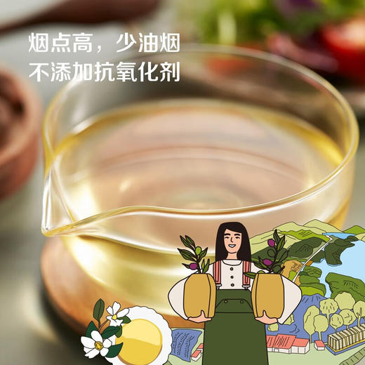 【赠1袋初萃五优稻4号大米500g(真空）】中粮初萃油茶籽油500ml-（油效期至2025年2月24日；米效期至2024年11月）-专享价 商品图3