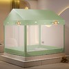 「城堡蚊帐！数款配色」新款城堡款坐床式蚊帐 加密单双人宫廷三开门防摔拉链蚊帐寝具用品 商品缩略图2