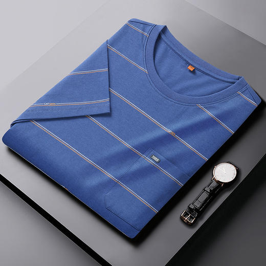 【新款DWP】大依优型短袖T恤圆领加肥加大夏季上衣男士半袖 商品图2