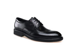 豪麟名鞋都彭男鞋牛皮革皮鞋E32245003黑色