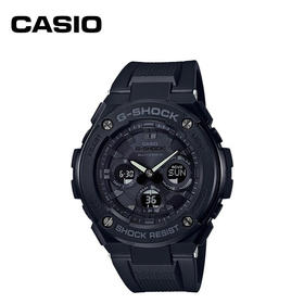 【时计廊】卡西欧(CASIO) G-STEEL M系列 钢铁之心 电波太阳能防水商务休闲男表 GST-W300G-1A
