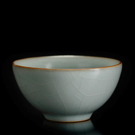 【丰子汝窑】【天青贝思杯2入】茶杯手工开片主人杯陶瓷汝瓷单杯子个人品茗杯功夫茶具 商品图9