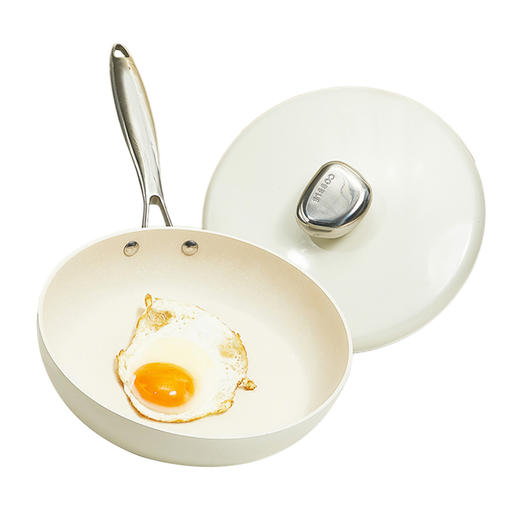 鹅卵石不粘煎锅（26cm）白玉兰-Velosan 商品图0