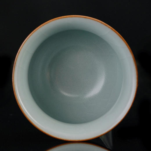 【丰子汝窑】【天青贵妃杯】茶杯手工开片主人杯陶瓷汝瓷单杯子个人品茗杯功夫茶具 商品图7