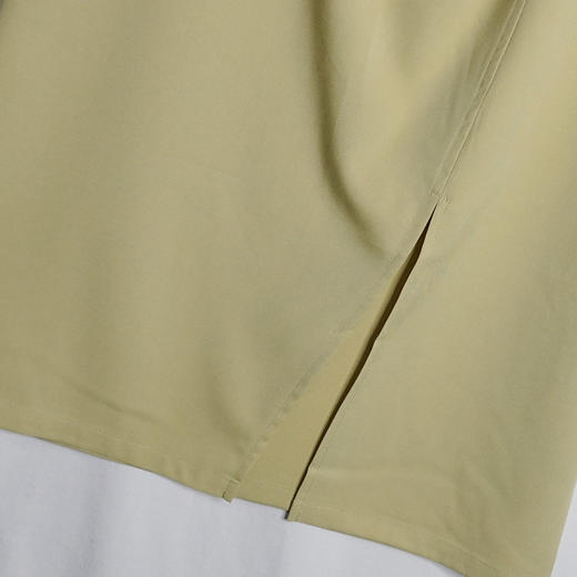 VIVIAN LIU D2314005春女装新款连腰开叉优雅直筒小A型半裙 商品图4