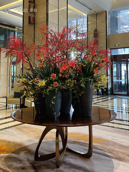 高档假日酒店大堂仿真假花摆设件圆桌大厅售楼商场会所组合装饰花 商品图2