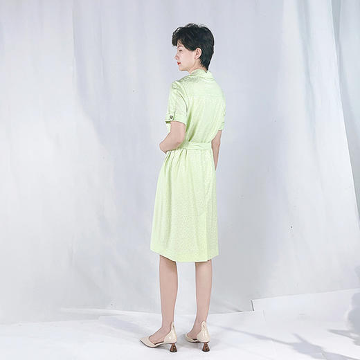 圣三利女装新春秋季中长款连衣裙SL121L20 商品图3