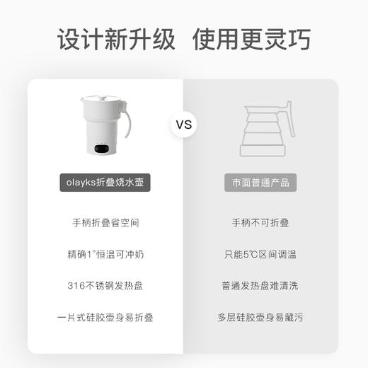 olayks折叠电热水壶家用烧水壶保温一体全自动迷你小型旅行便携式 商品图7