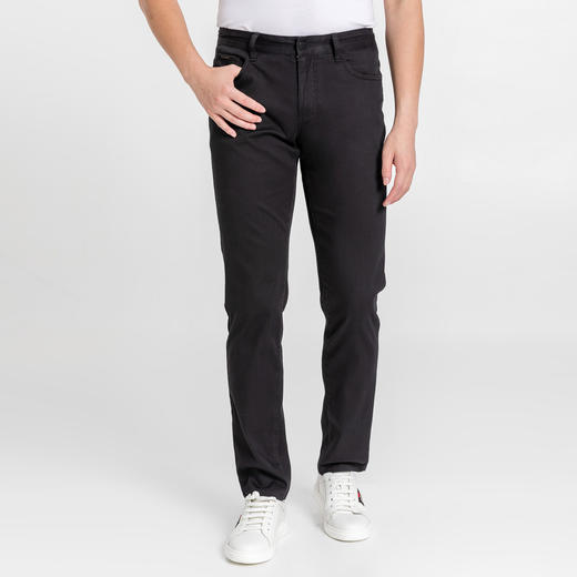 布兰施男士修身微弹直筒牛仔裤 商品图0