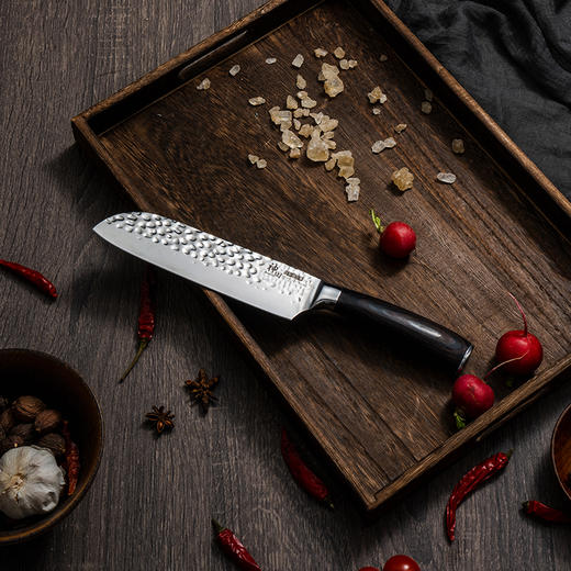 神田 匠系列厨房刀具中华菜刀三德刀多用刀套装三件套 商品图7