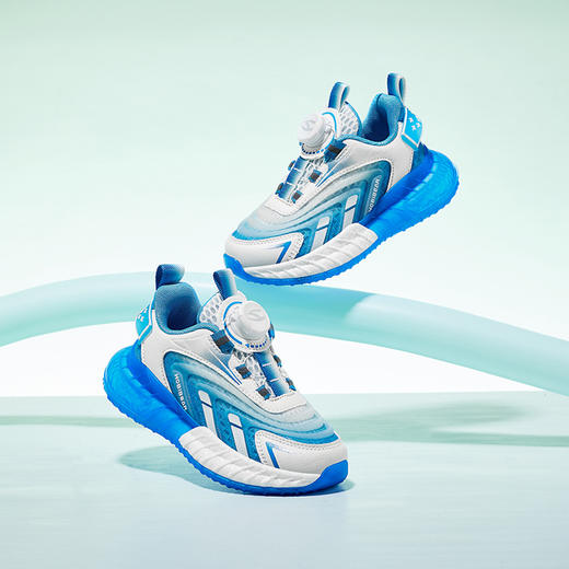 【防撞鞋头，稳固保护】2023夏新女童旋转纽扣单网运动鞋，男童镂空透气凉鞋，便携旋转纽扣穿脱方便，镂空织物鞋面柔软耐穿-SH 商品图5