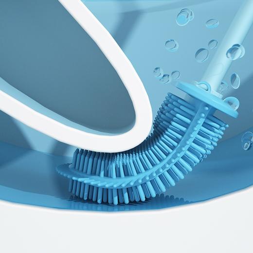 「二合一！两款配色」洁厕刷马桶刷刷子 家用厕所刷套装洗马桶刷子蹲坑洗厕所刷子清洁工具 商品图2