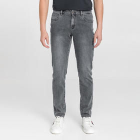 布兰施夏季棉麻混纺透气牛仔裤