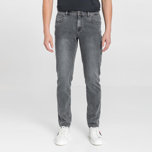 布兰施夏季棉麻混纺透气牛仔裤 商品图0