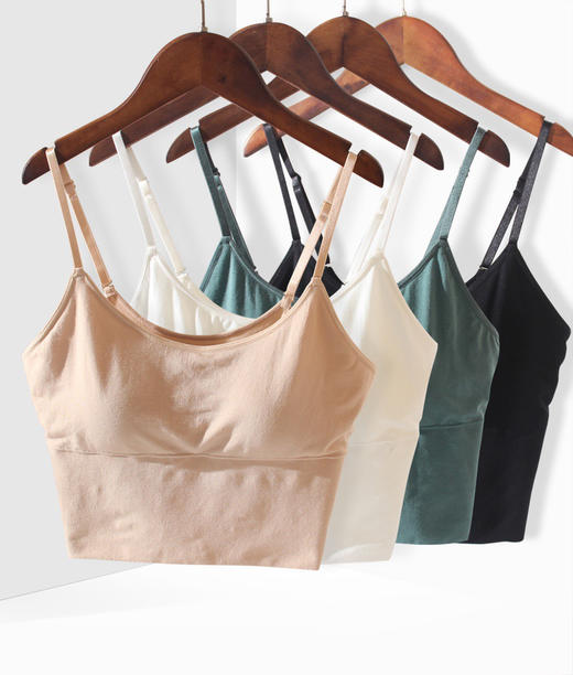 【必败榜——蚕丝文胸 适合外穿或不扣扣子】很舒适 但是内搭摩擦会起球 桑蚕丝娇气 适合爱运动 爱出汗 单穿的宝宝 轻奢普拉提 真丝吊带内衣文胸 商品图3