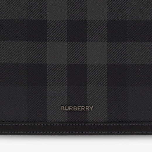【三】BURBERRY 巴宝莉 男士格纹皮革拉链手拿包 格子 8070205 A1208 商品图2