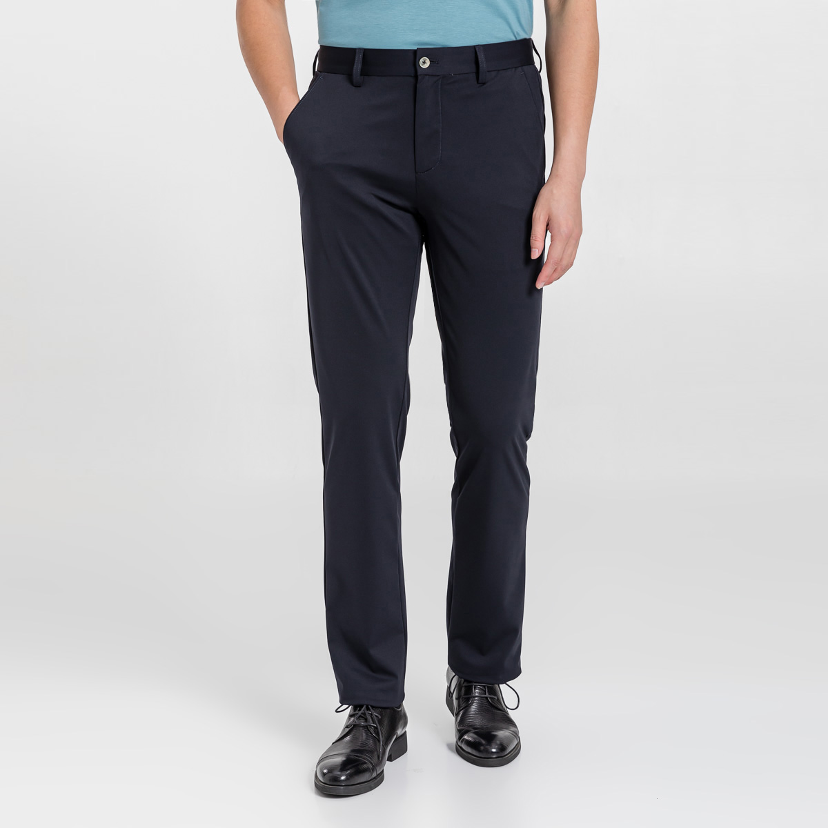 布兰施男士春夏商务休闲直筒裤