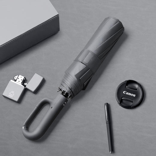 「加大款！自动环扣雨伞」新款环扣自动双龙骨伞 折叠大号加固抗风暴雨伞居家日用 商品图0