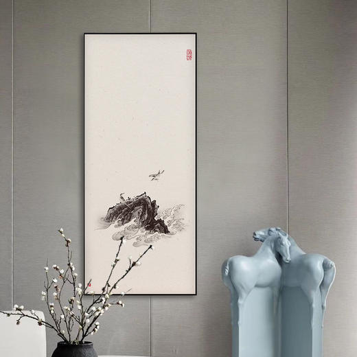 多喜爱高清数码布艺装饰画 花鸟国风系列寒枝沧海cs 商品图2