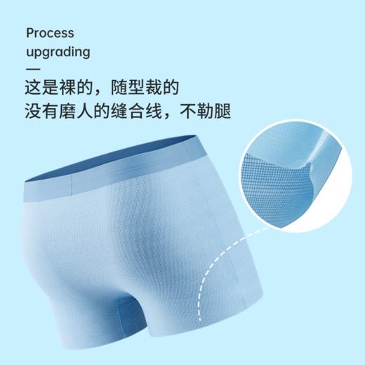 IC-Icecool超薄冰格裤 3条装内裤冰丝面料 网格设计  加倍透气 排湿速干  随型裁  不粘腻 随单送《蛋蛋保养操与男士私护指南》课程兑换卡 商品图4