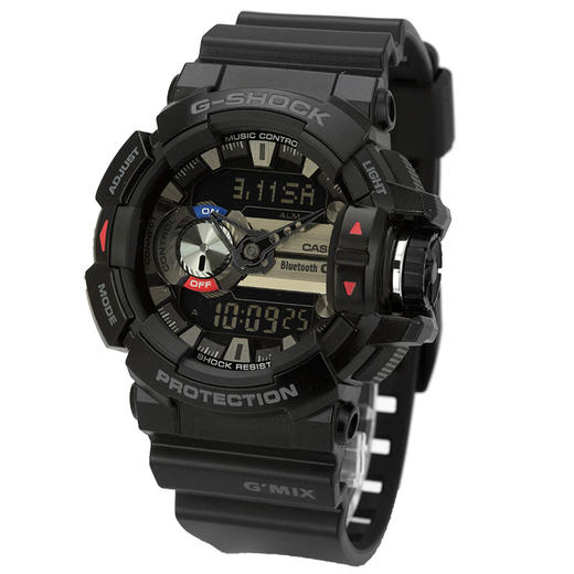 【时计廊】卡西欧(CASIO）G-SHOCK系列 运动 200米防水 双显大表盘电子男士手表GBA-400-1A GBA-400-1A 商品图1