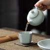 丰子汝窑【高四方杯】开片可养天青汝瓷主人茶杯个人品茗茶盏  115ml 商品缩略图3