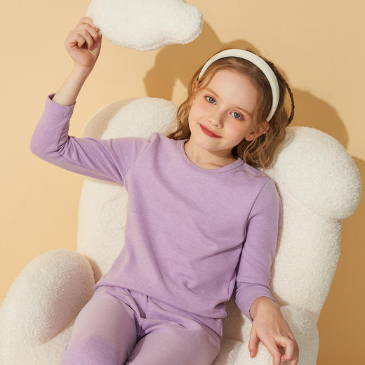 现货速发  龙之涵 7A抗菌蚕丝羊毛保暖内衣套装 婴幼儿A类标准 商品图4