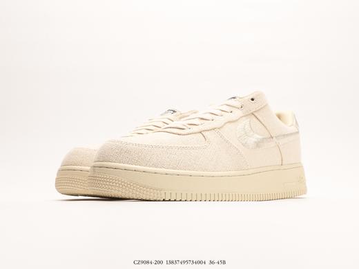 耐克Stussy x Nike Air Force 1 '07 White Cool斯图西空军一号休闲板鞋CZ9084-200男女鞋 商品图4