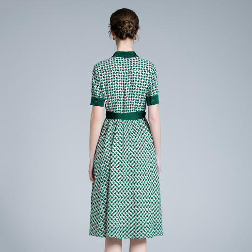 DNO-3DA8857夏季休闲裙子大码收腰显瘦连衣裙 商品图3