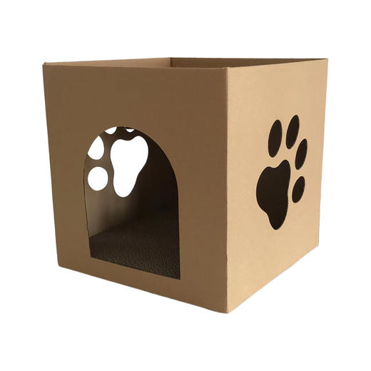 【宠物用品】- 耐磨抗抓纸箱猫屋亚马逊批发宠物屋 商品图4