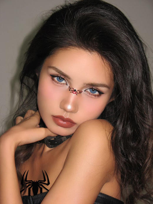 kumicon 美瞳月抛 蓝纹波曼 直径14.2mm着色13.7mm 商品图10